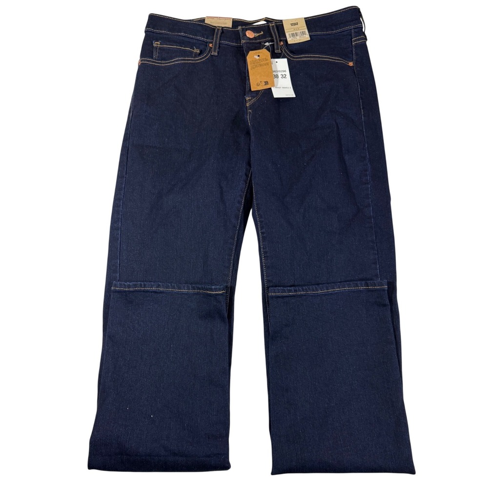 Levis 314 Shaping Straight Jeans Womens 30x32 Dark Wash Indigo Denim NWT